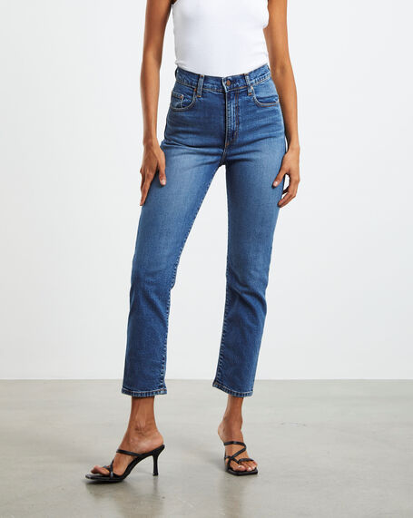 Frankie Mom Ankle Jeans Culture Blue