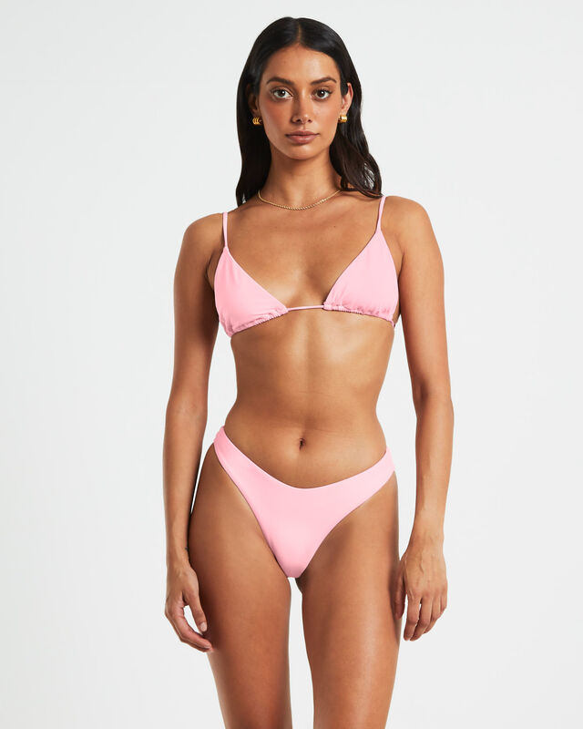 Classic Trangle Bikini Top in Pink, hi-res image number null