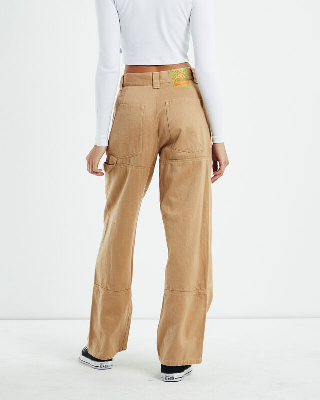 Hemp Workwear Pants Tan, hi-res image number null