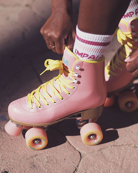 Quad Roller Skates Pink/Yellow