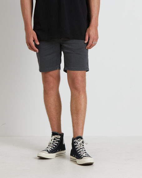 Cody Workwear Shorts in Graphite Black