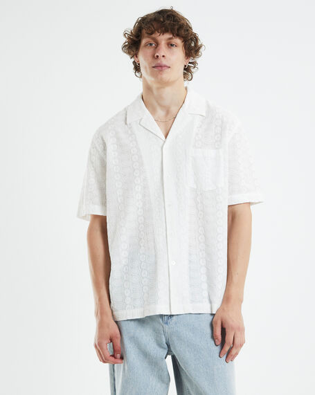 Montell Short Sleeve Resort Shirt White
