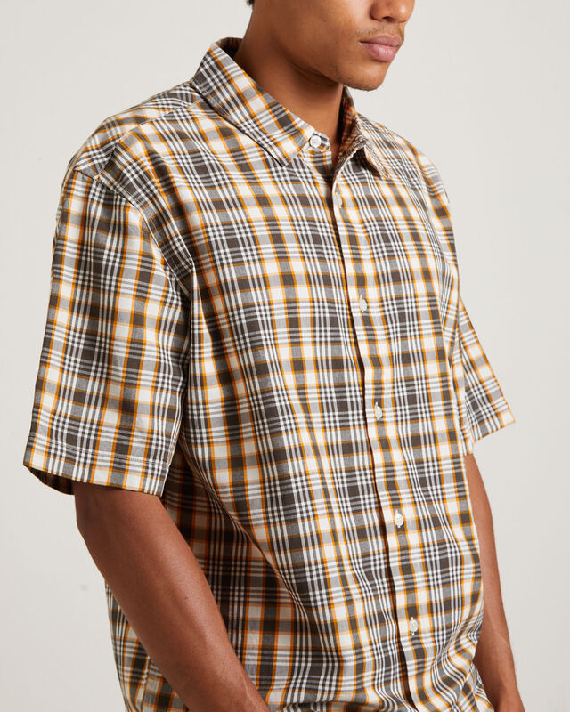 Check Out Recycled Short Sleeve Shirt in Moonbeam Check, hi-res image number null