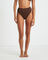 Rib High Waisted Bottoms in Chocolate Brown