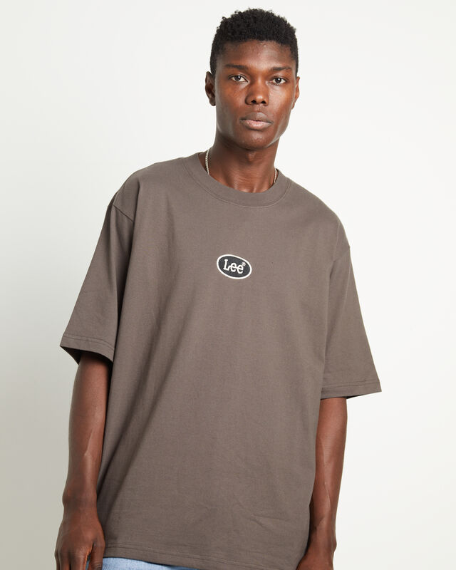 EMB Baggy Short Sleeve T-Shirt in Dark Slate Grey, hi-res image number null