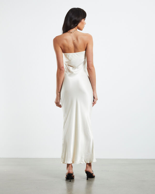 Angel Strapless Dress Champagne White, hi-res image number null