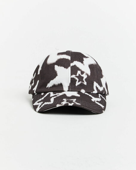 Bleached Star Cap in Chocolate Brown