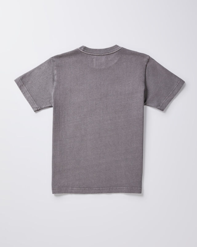 Teen Boys OG Vintage Short Sleeve T-Shirt Pewter Grey, hi-res image number null