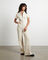 Nikki Denim Maxi Boiler Suit in Cream