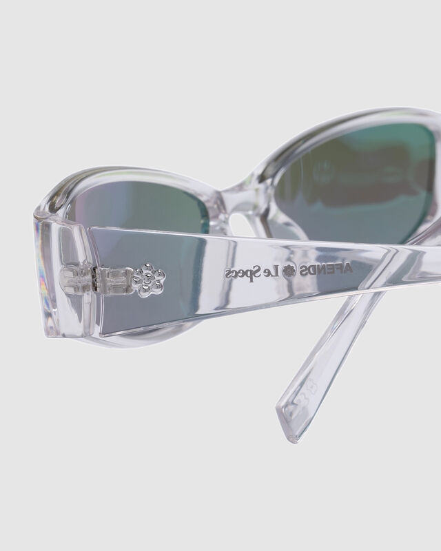 Afends X Le Specs Barrier Sunglasses Clear, hi-res image number null