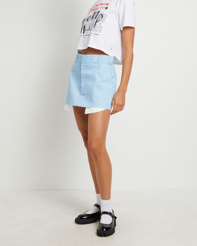 874 Mini Skirt in Glacier Blue, hi-res image number null