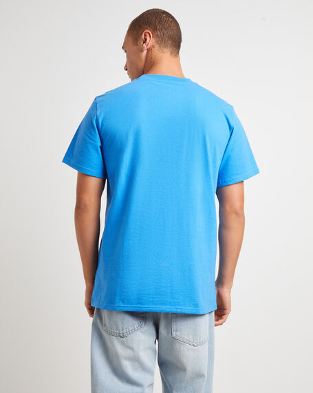 Short Sleeve Heritage Patch Pocket T-Shirt in Super Sonic Blue