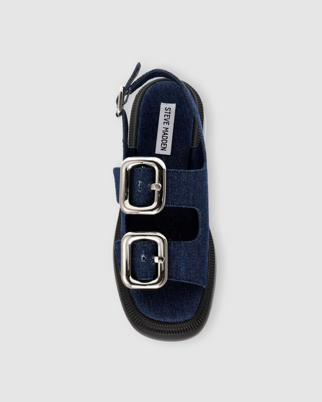 Transporter Sandals in Blue Denim, hi-res image number null
