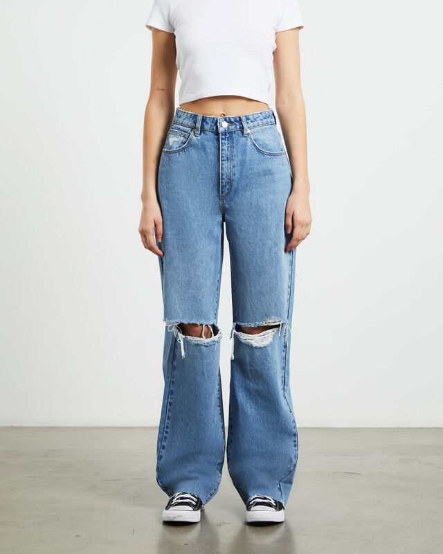 Carrie Denim Jeans Britt Rip Recycled in Blue, hi-res image number null