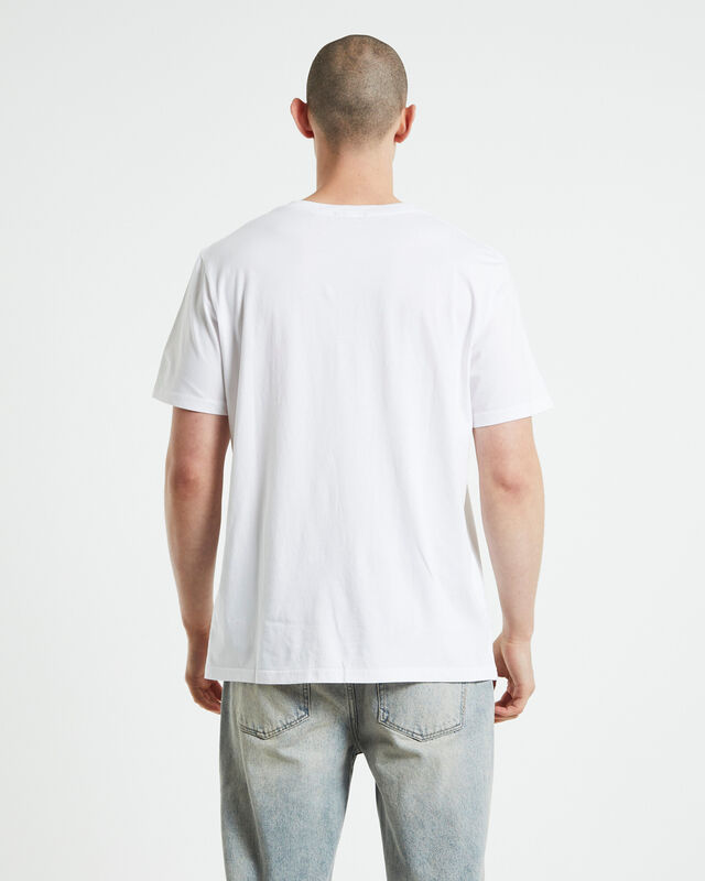 Denim Band T-shirt White, hi-res image number null