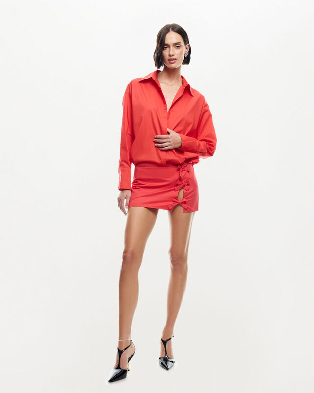 Clicquot Mini Skirt Crimson Red, hi-res image number null