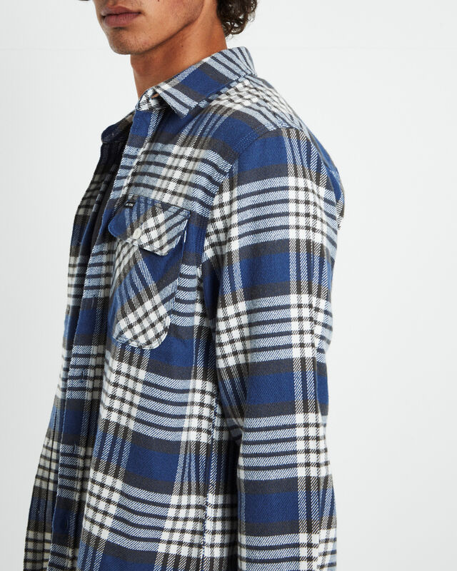 Bowery Long Sleeve Flannel Pacific Multi, hi-res image number null