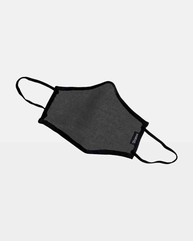 Antimicrobial Face Mask Black/heather Grey, hi-res