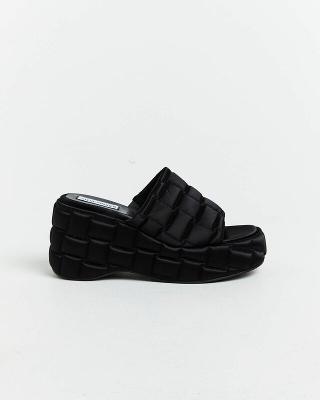 LA VOOM Satin Sandals in Black, hi-res image number null
