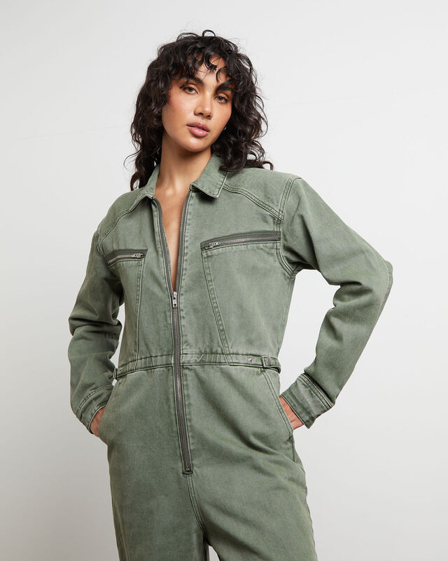 Patti Overalls in Forest Green, hi-res image number null