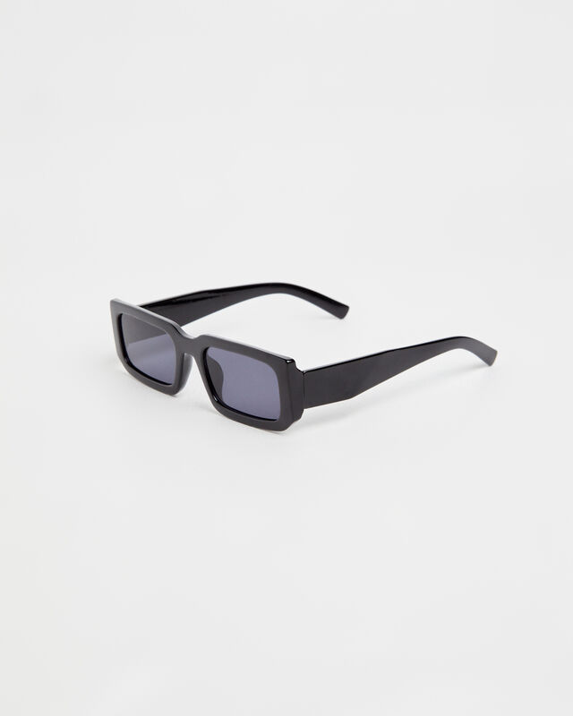 Ziggy Rectangle Sunglasses Black, hi-res image number null
