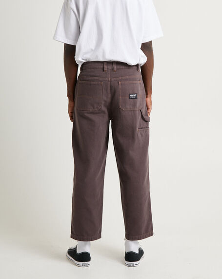 Timer Canvas Double Knee Pants Brown