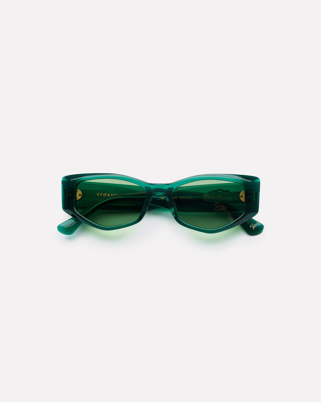 Guilty x Thomas Towend Sunglasses in Emerald Green, hi-res