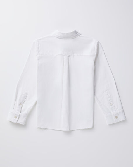 Boys Grover Long Sleeve Shirt in White