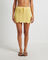 Lori Scallop Crochet Mini Skirt in Lemon
