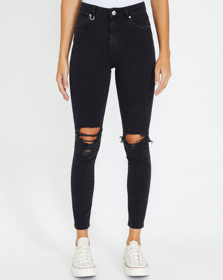 Marilyn Jeans Busted Black