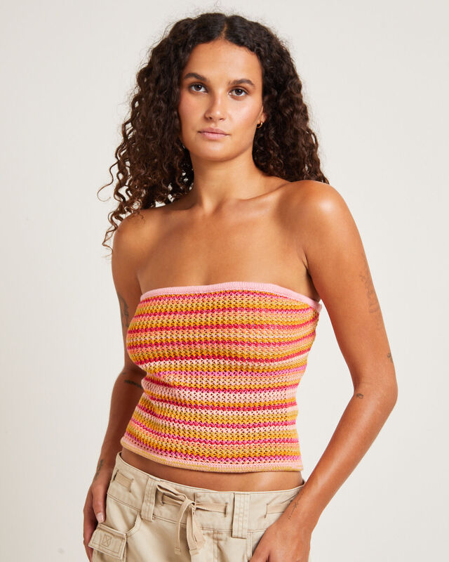 Oasis Crochet Tube Top Ombre, hi-res image number null