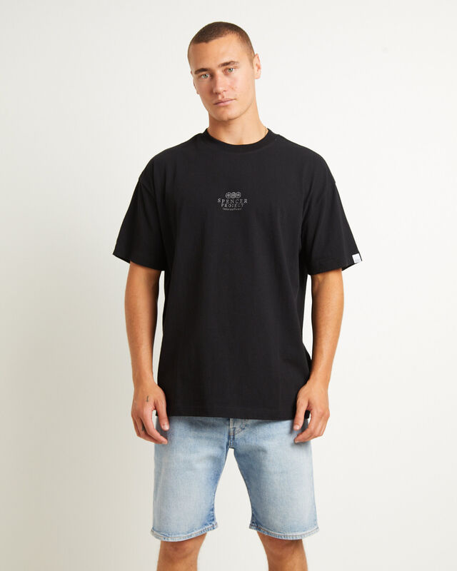 Court Short Sleeve T-Shirt in Black, hi-res image number null