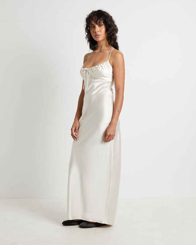Ruby Romantic Slip Maxi Dress in Ivory, hi-res image number null