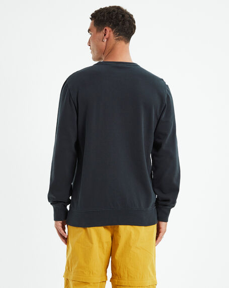 Long Sleeve Crew T-Shirt Garment Dye TNF Black