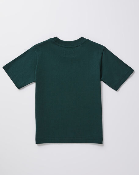 Boys OG Skate Short Sleeve T-Shirt in Bottle Green