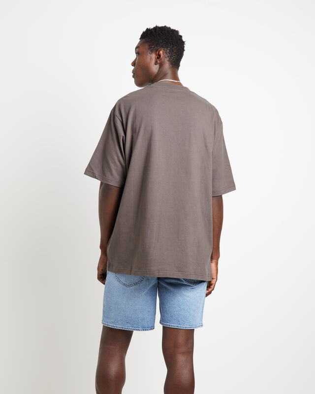 EMB Baggy Short Sleeve T-Shirt in Dark Slate Grey, hi-res image number null