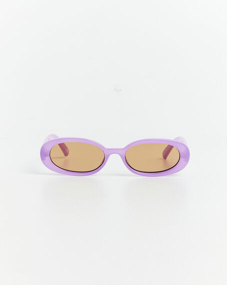 Outta Love Milky Digital Sunglasses Lavender/Light Brown Mono