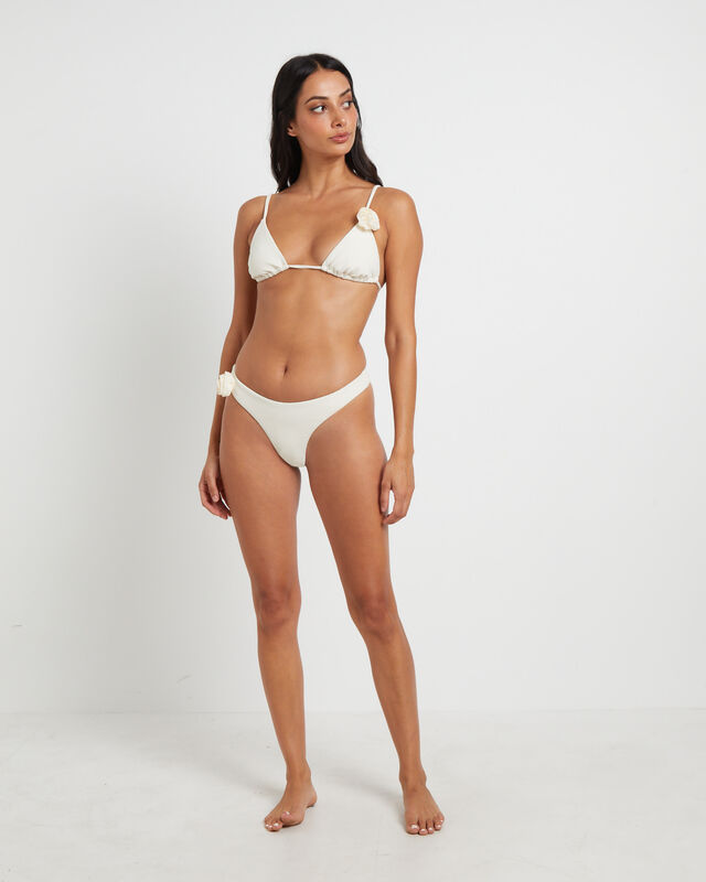 Banksy Corsage Bikini Set in Milky White, hi-res image number null