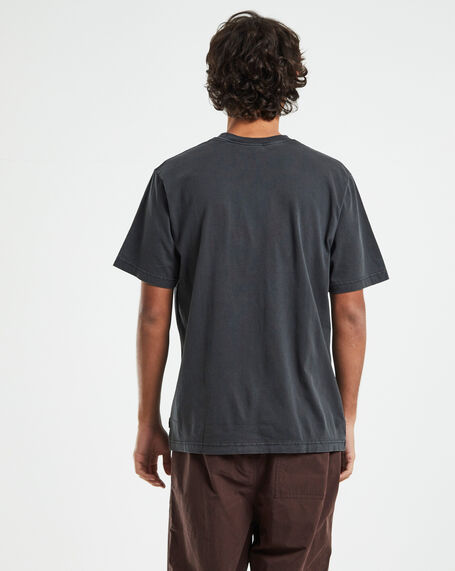 Universal Recycled Retro Fit T-Shirt in Stone Black