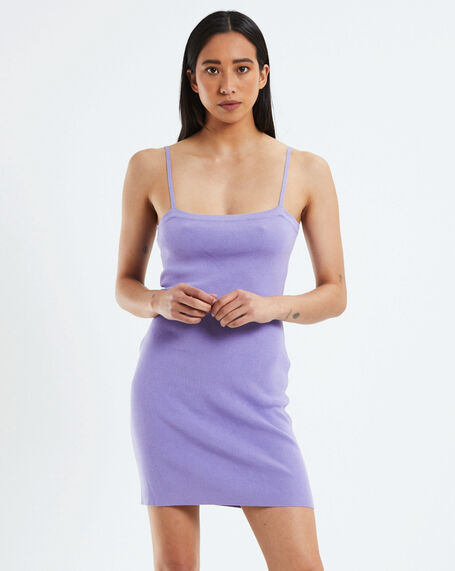 Hemp Knit Dress Plum Purple