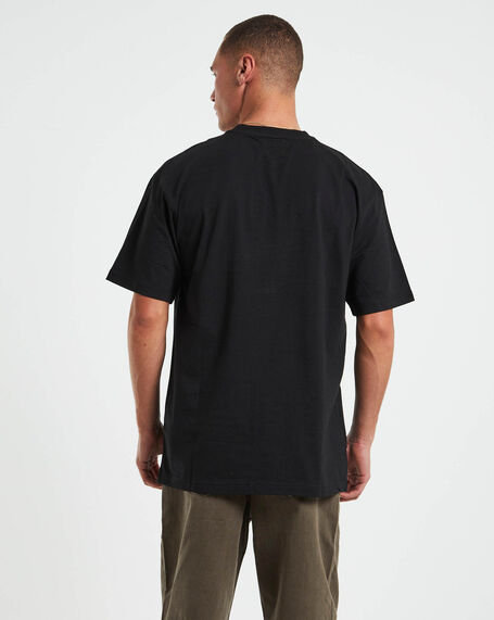 Smiley Conflicted Short Sleeve T-Shirt in Black