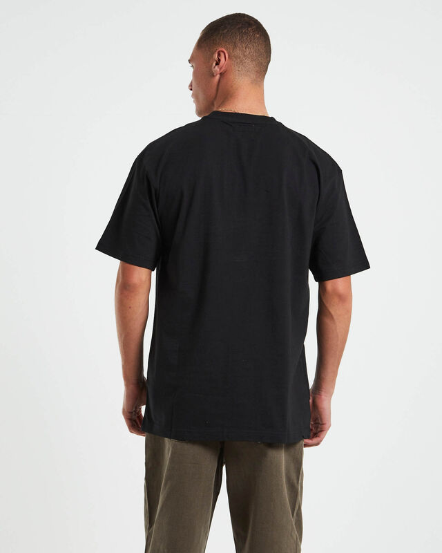 Smiley Conflicted Short Sleeve T-Shirt in Black, hi-res image number null