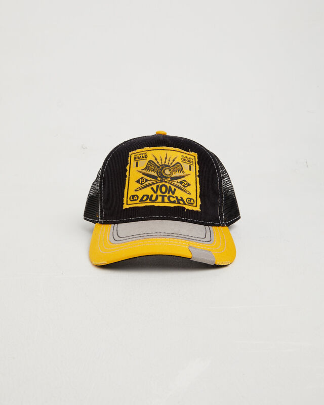 Trucker Cap in Black/Yellow, hi-res image number null