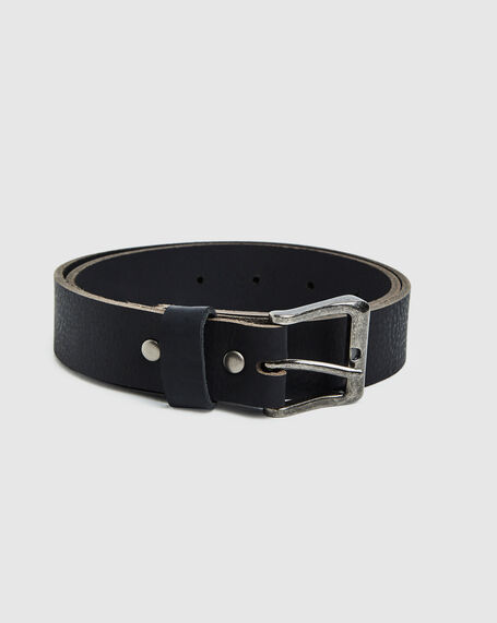 Australian-Made Genuine Leather Belt Black