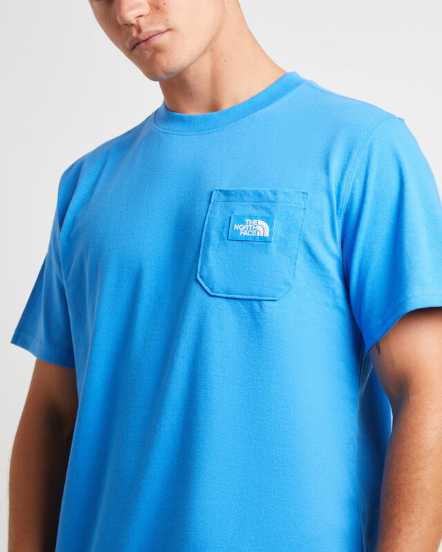 Short Sleeve Heritage Patch Pocket T-Shirt in Super Sonic Blue, hi-res image number null