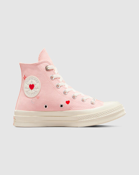 Chuck 70 Y2K Heart Valentine's Day Love Shoes in Donut Glaze