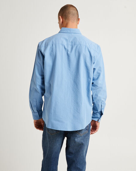 Authentic Button Down Long Sleeve Shirt Allure Blue