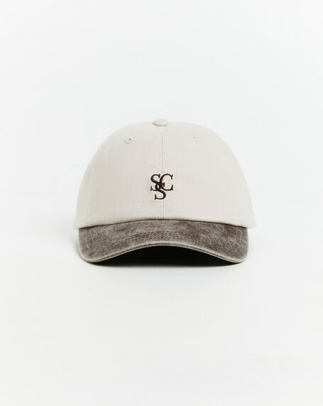 Stone Washed Cap Cocoa Brown