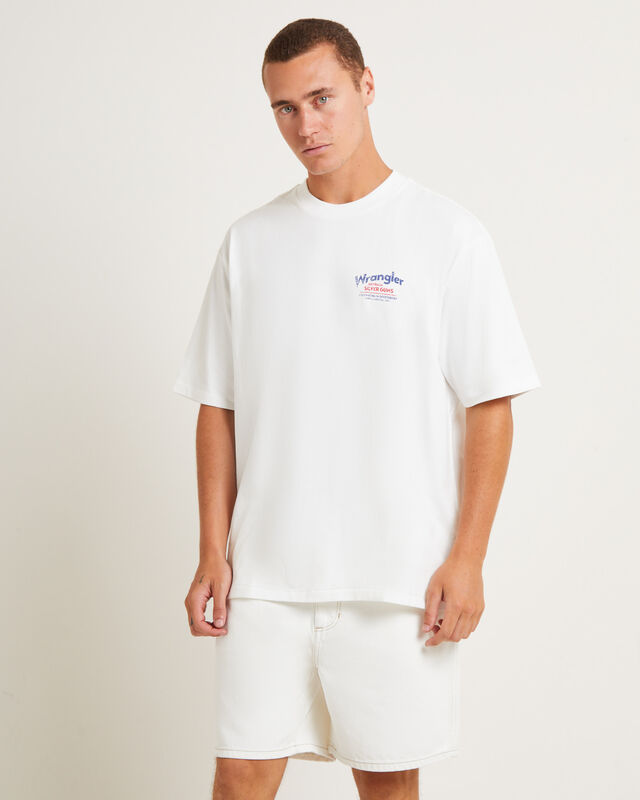Silver Gum Slacker T-Shirt in Vintage White, hi-res image number null