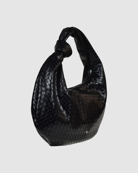 Evity Bag in Black Weave